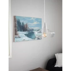 Riippuvalaisin Sessak Laaka, Ø 40x20 cm, läpinäkyvä/betoni