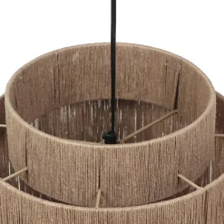 Riippuvalaisin Trio Smilla, 1-os, 31cm, E27, luonnonväri/rottinki