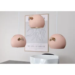 Riippuvalaisin Venture Home Tubbie, ø23cm, 3-osainen, vaaleanpunainen
