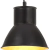 Riippuvalaisin 25 w syvä musta pyöreä 17 cm e27