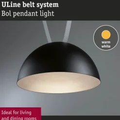 Ripustettava valaisin Paulmann ULine Bol Ø30cm LED 3000K 12W musta