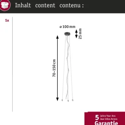 Ripustussarja Paulmann Volea-valaisimelle