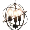 Roikkuva lamppu musta pallo 3 x e27 bulbs