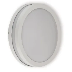 Seinä- ja kattovalaisin Ensto Lumia AVN260 60W Ø260x95 mm E27 IP54 valkoinen