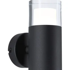 Seinä-/kattovalaisin Paulmann Kame, 16cm, IP44, 3000K, 320lm, 230V, 5W, signaalimusta