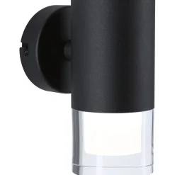 Seinä-/kattovalaisin Paulmann Kame, 16cm, IP44, 3000K, 320lm, 230V, 5W, signaalimusta