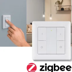 Seinäkytkin ja himmennin Paulmann, Smart Home Zigbee 3.0, valkoinen