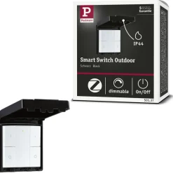 Seinäkytkin ja himmennin ulkokäyttöön Paulmann, Smart Home Zigbee 3.0, musta