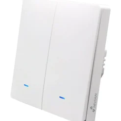 Seinäkytkin valoille Celetron Nivian Smart, 2-osainen, TUYA Smartlife Wifi/Wlan