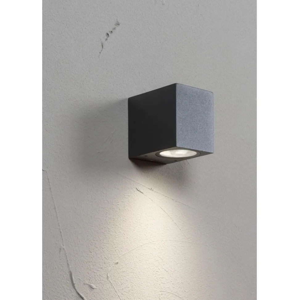 Seinävalaisin Airam Sund, max 11W, GU10, 80x68x93mm, IP44, antrasiitti/kirkas