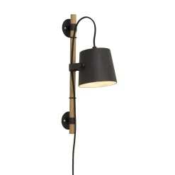 Seinävalaisin Aneta Lighting Espresso musta