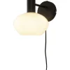 Seinävalaisin Aneta Lighting Bell musta/valkoinen