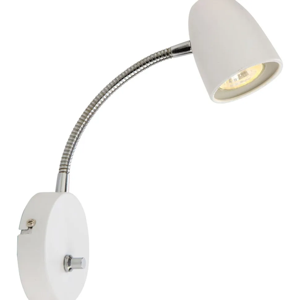 Seinävalaisin Aneta Lighting Sandnes Flex himmennettävä valkoinen