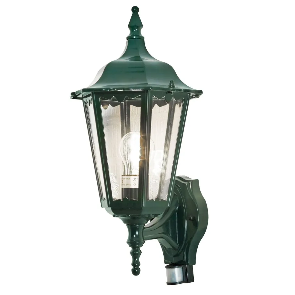 Seinävalaisin Konstsmide Firenze 7236-600 220x290x480 mm yläsuunta liiketunnistimella vihreä