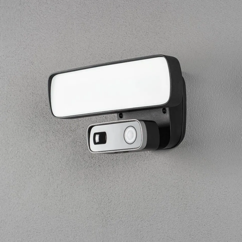 Seinävalaisin Konstsmide Smartlight 7868-750 musta 18W kamera kaiutin mikrofoni