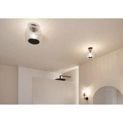 Seinävalaisin Paulmann Ruya IP44 E14 max. 20W kylpyhuoneeseen himmennettävä, lasi/kromi