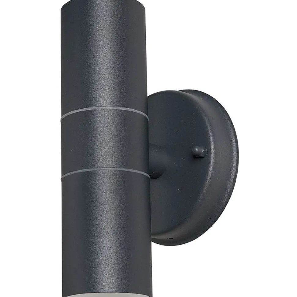 Seinävalaisin Airam Alppila Double, Ø60x200mm, ylös/alas, antrasiitti