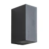 Seinävalaisin Airam Sund Double, max 2x7W, GU10, 150x68x93mm, IP44, antrasiitti/kirkas