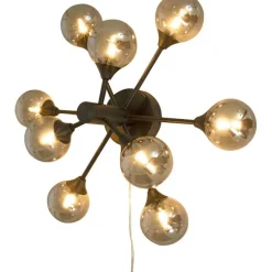 Seinävalaisin Aneta Lighting Cosmos musta