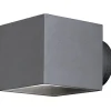 Seinävalaisin Aneta Lighting Ekerum neliö 100x135x90 mm ylös/alas harmaa