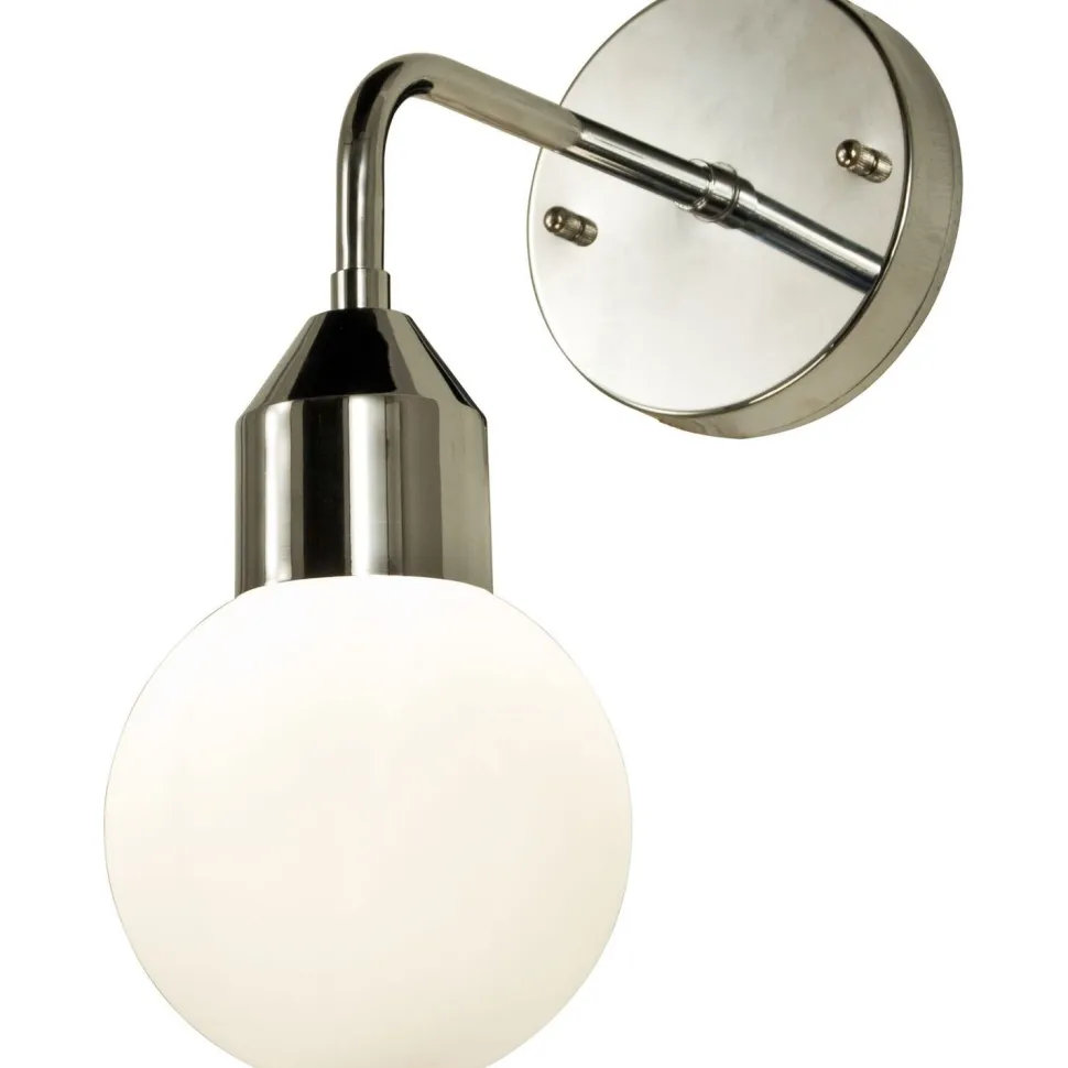 Seinävalaisin Aneta Lighting Florens IP44 kromi/valkoinen