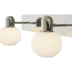 Seinävalaisin Aneta Lighting Messina IP44 2-osainen kromi