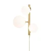 Seinävalaisin Aneta Lighting Molekyl mattamessinki/valkoinen