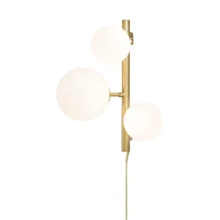 Seinävalaisin Aneta Lighting Molekyl mattamessinki/valkoinen