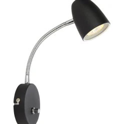 Seinävalaisin Aneta Lighting Sandnes Flex himmennettävä musta