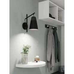 Seinävalaisin Eglo Canterras 32cm musta