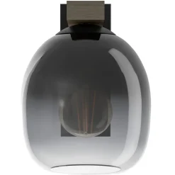 Seinävalaisin Eglo Filago, E27, 40W, IP20, harmaa savulasi/puu