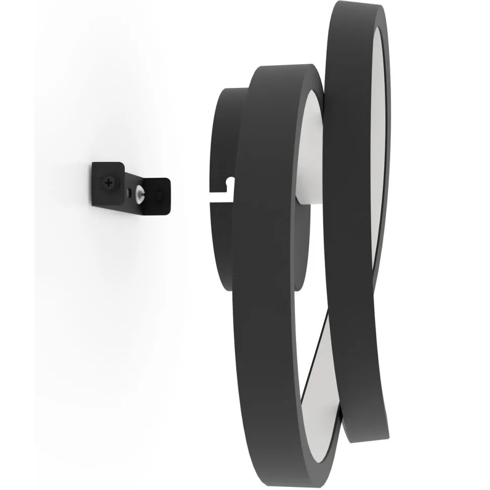 Seinävalaisin Eglo Gianella, LED, 14.5W, IP20, musta/valkoinen