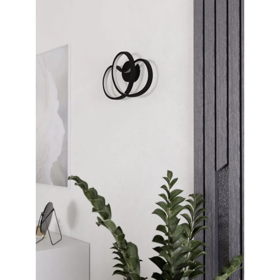 Seinävalaisin Eglo Gianella, LED, 14.5W, IP20, musta/valkoinen
