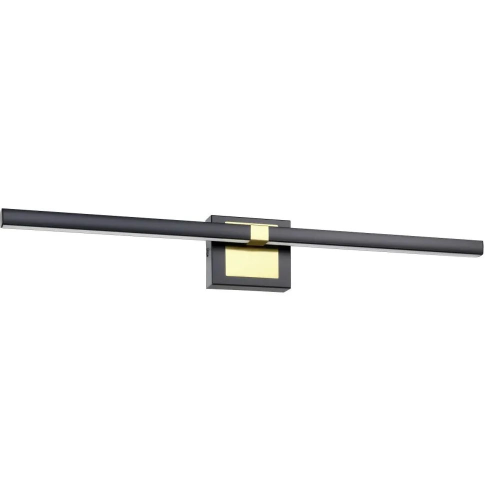 Seinävalaisin Eglo Peguera, 60cm, LED, 11W, IP44, musta/messinki