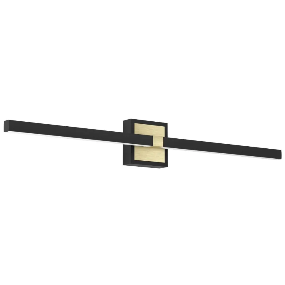Seinävalaisin Eglo Peguera, 60cm, LED, 11W, IP44, musta/messinki
