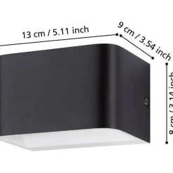 Seinävalaisin Eglo Sania 4 LED 13cm musta