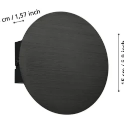 Seinävalaisin Eglo Talamello LED Ø15cm musta