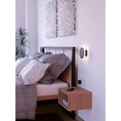 Seinävalaisin Eglo Talamello 1 LED Ø17cm musta/valkoinen
