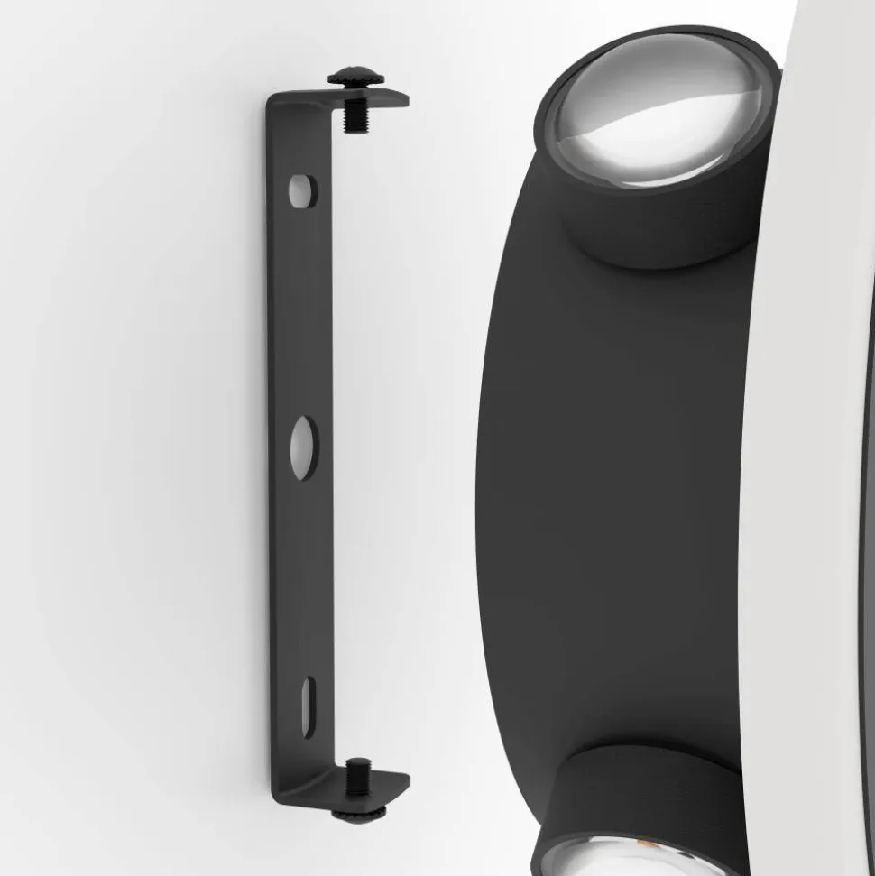 Seinävalaisin Eglo Talamello 1 LED Ø17cm musta/valkoinen