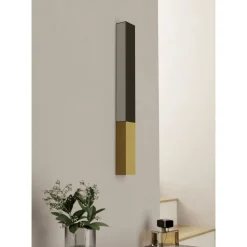 Seinävalaisin Eglo Tudons, 56cm, LED, 12W, IP20, musta/puu