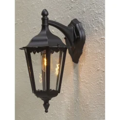 Seinävalaisin 7212-750 Firenze iso musta matta alasuunta