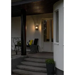 Seinävalaisin Konstsmide Brindisi 7874-750 Ø110 mm musta E27