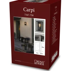 Seinävalaisin Konstsmide Carpi S E27 musta