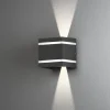 Seinävalaisin Konstsmide Cremona 7870-370 antrasiitti LED 2x3W