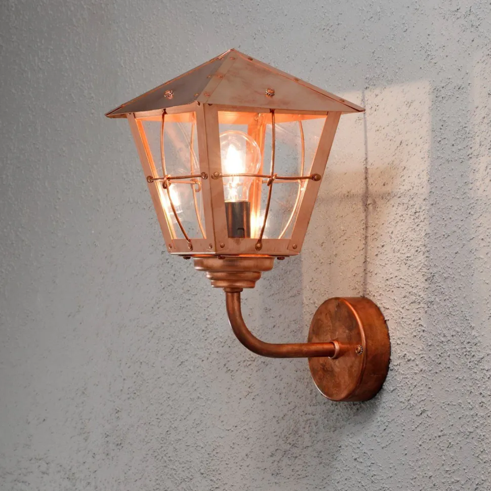 Seinävalaisin Konstsmide Fenix Mini 438-900 210x250x390 mm yläsuunta kupari
