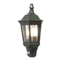 Seinävalaisin Konstsmide Firenze 7230-600 250x160x495 mm liiketunnistimella vihreä