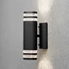 Seinävalaisin Konstsmide Modena 7516-750 90x145x285 mm ylös/alas musta