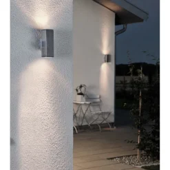 Seinävalaisin Konstsmide Monza 7907-310 65x100x200 mm ylös/alas alumiini