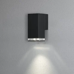 Seinävalaisin Konstsmide Pollux 410-750 musta GU10