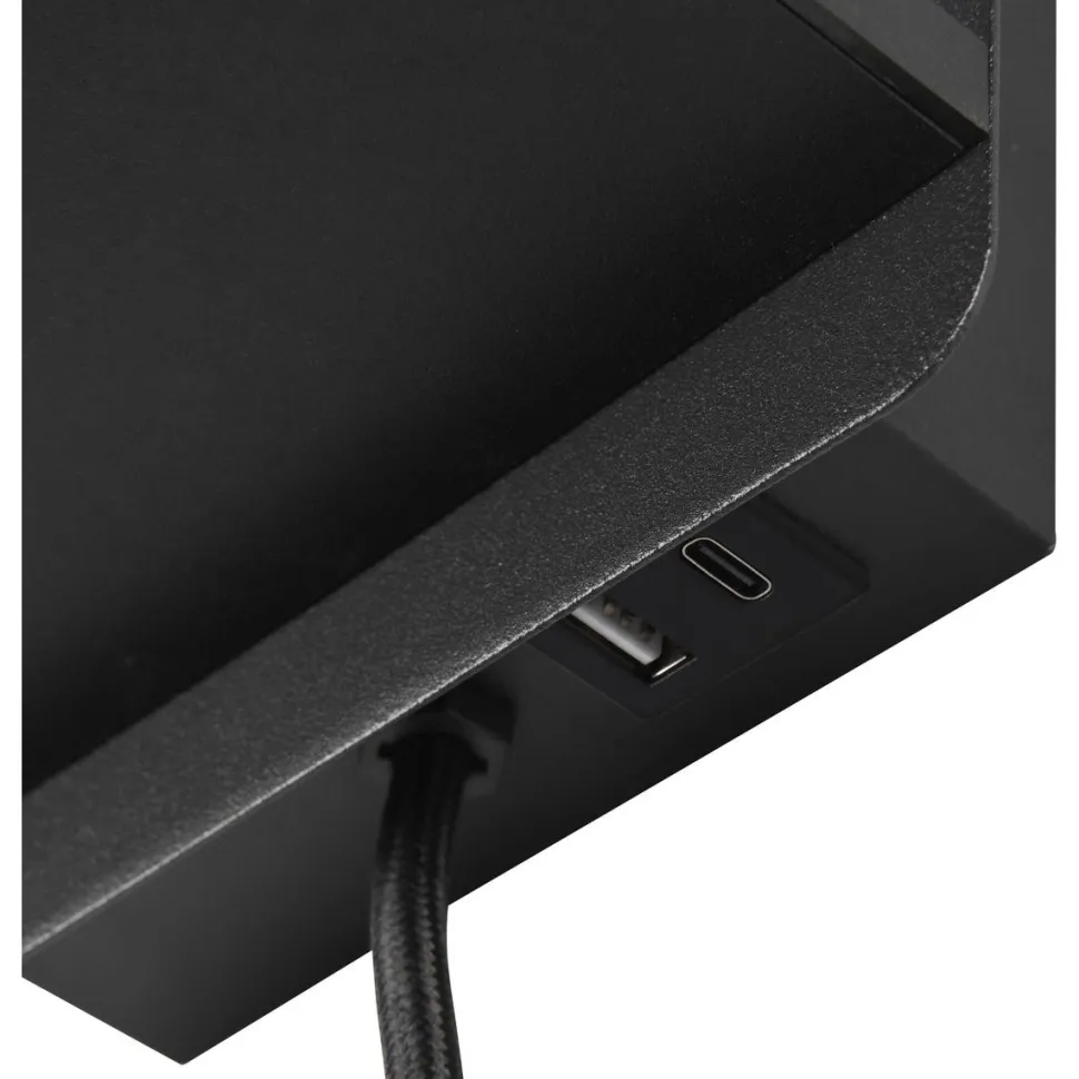 Seinävalaisin latausasemalla Trio Comfort E14 valkoinen